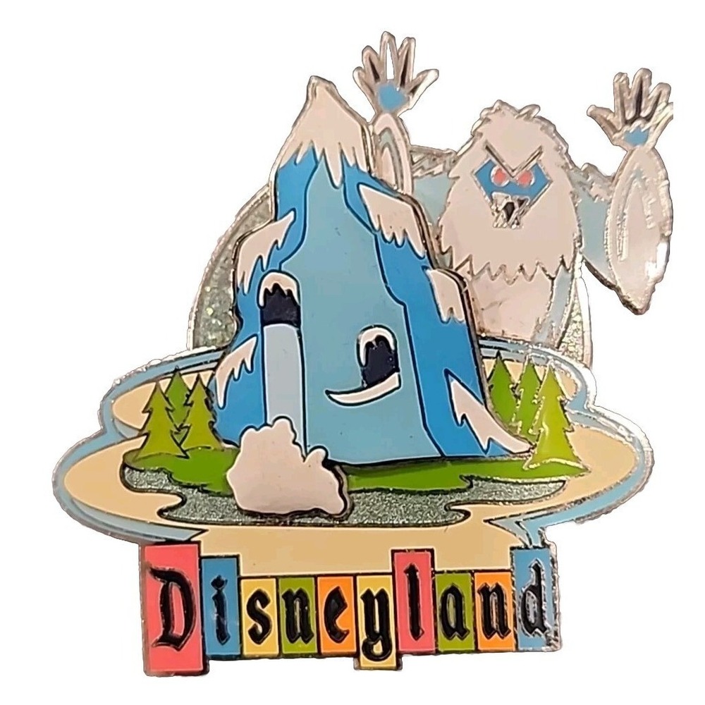 Vintage Disney Pin Retro Marquee Matterhorn Abominable Snowman Disneyland 36985